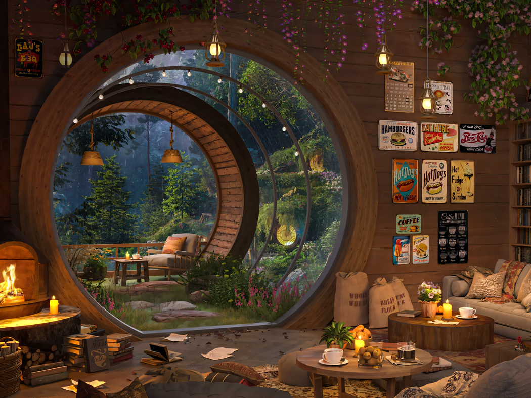 高清舒适小屋壁纸，适配平板/笔记本，2732x2048分辨率下载
