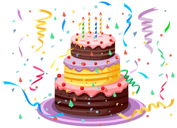 高清生日蛋糕元素PNG图片，透明装饰素材下载