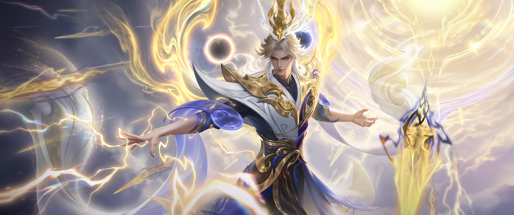 王者荣耀嬴政玄雷天君4K带鱼屏壁纸高清下载 3440x1440