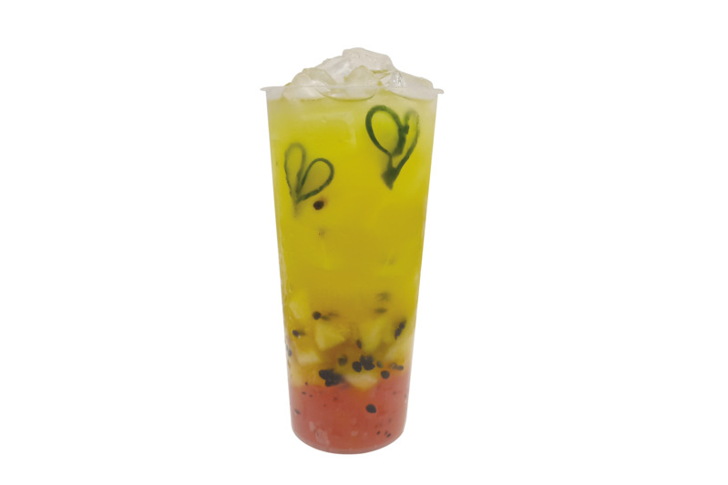 夏季百香果水果茶高清PNG素材，动植物元素植物图片下载
