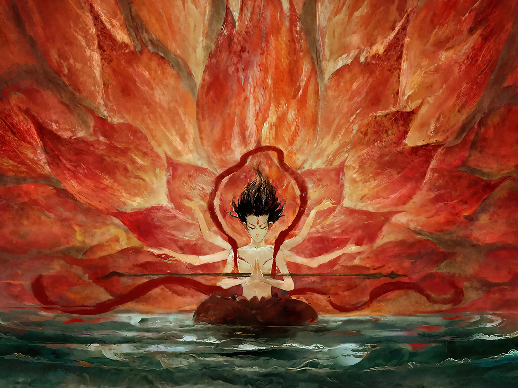 哪吒魔童闹海火莲花高清壁纸 2732x2048 适用于平板笔记本等设备下载