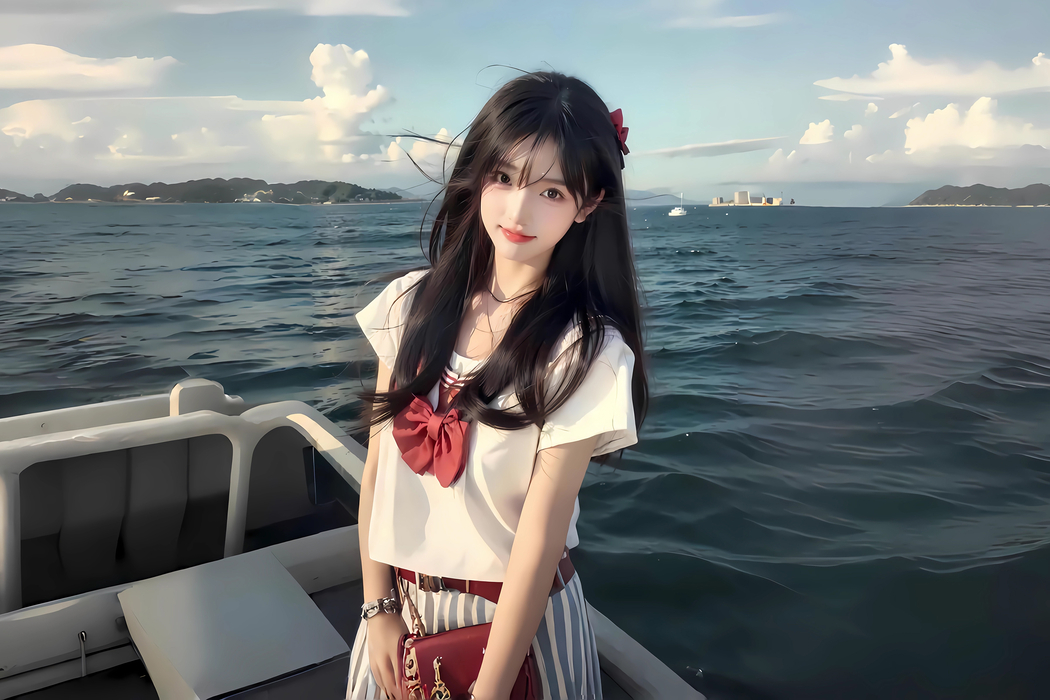 高清可爱女生长发壁纸 3000x2000 全屏适配平板笔记本