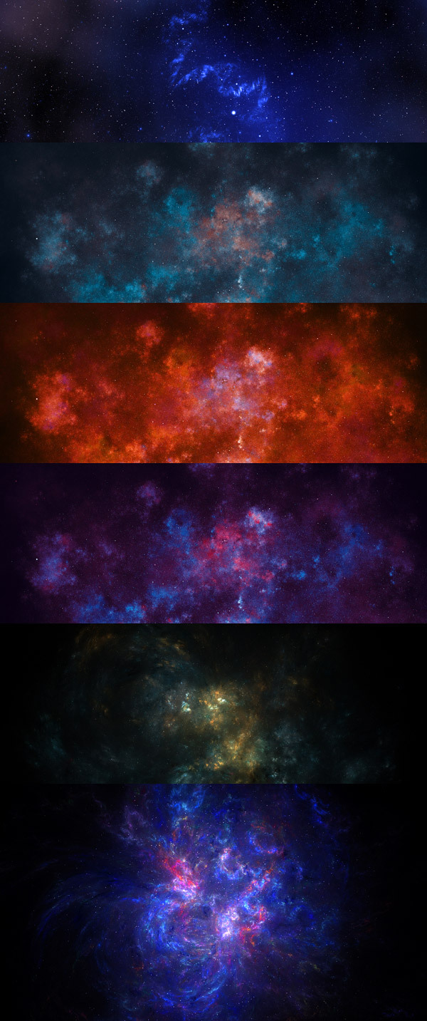 瀚海星空高清壁纸与PNG透明背景元素，抽象梦幻设计素材下载