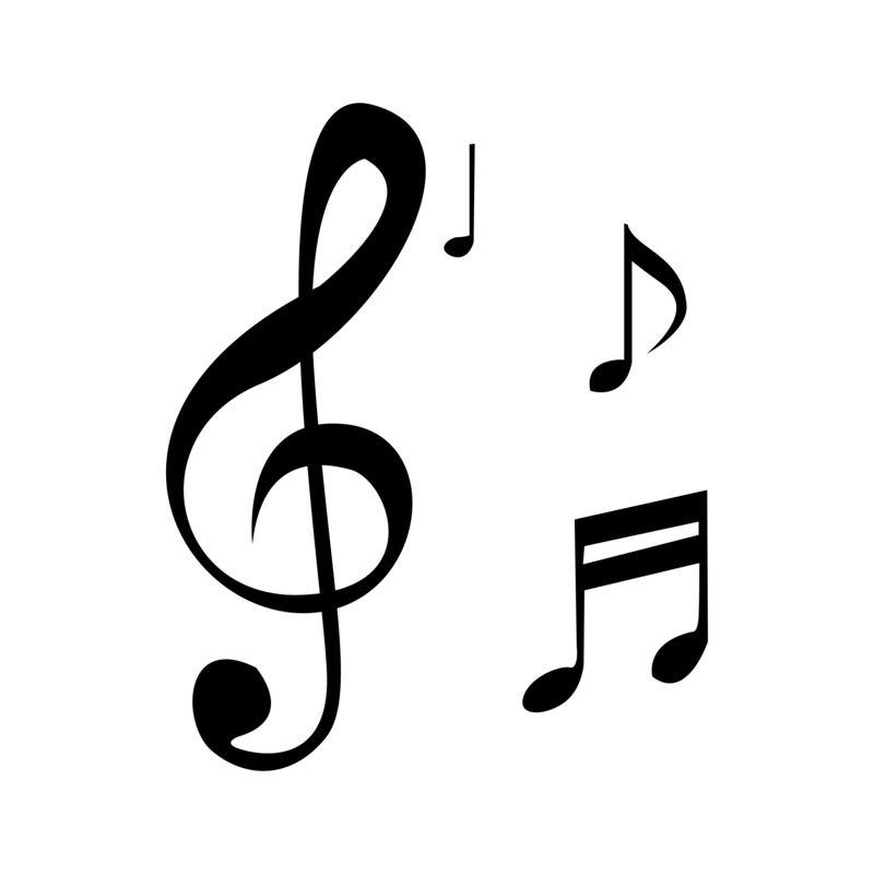 手绘音符图标PNG透明免扣素材，PSD设计元素高清下载