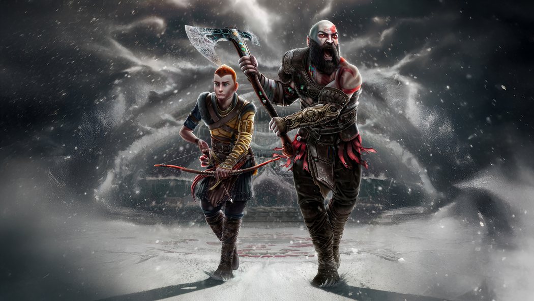 《战神，Ragnarok》Kratos & Atreus 4K高清游戏壁纸下载（3840x2160）