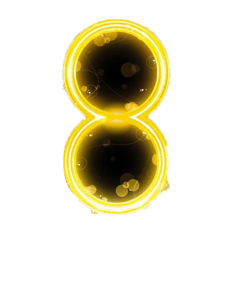 三八妇女节创意数字8高清PNG素材，透明节日元素图片下载