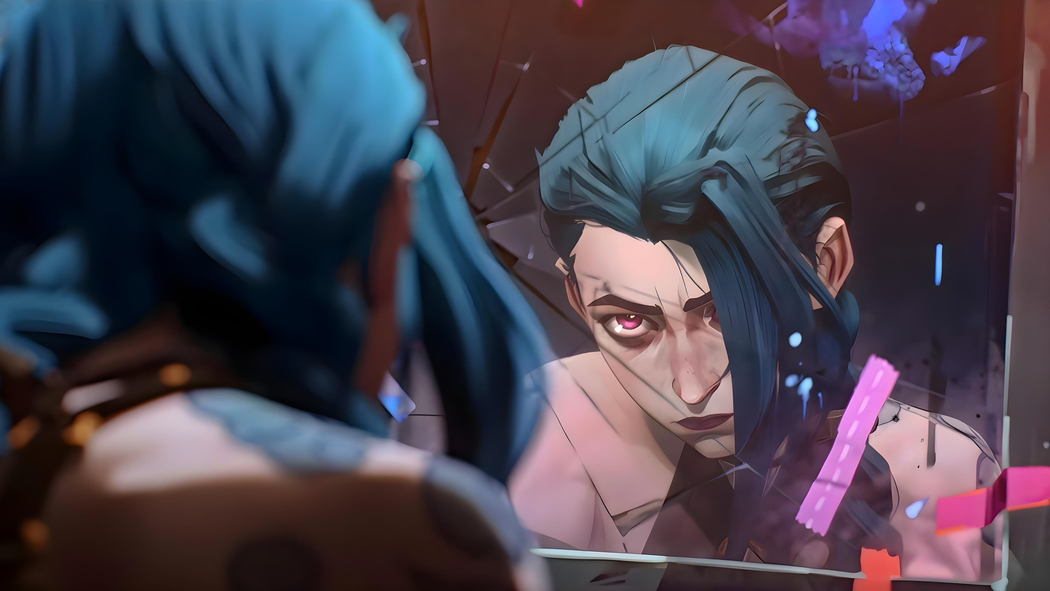LOL英雄联盟，金克丝Arcane 4K高清游戏壁纸下载（3840x2160）