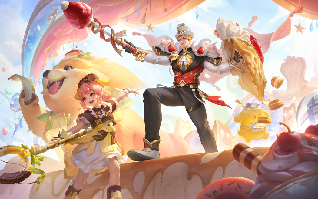 亚瑟&布丁狗星元皮肤 4K超清壁纸 无水印下载 3840x2400