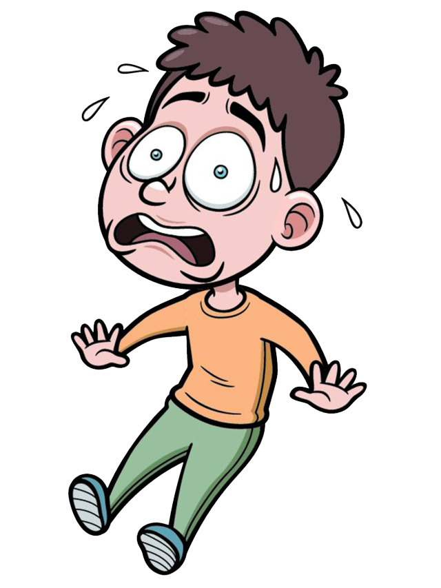 惊吓过度卡通人物高清PNG透明图片设计素材下载
