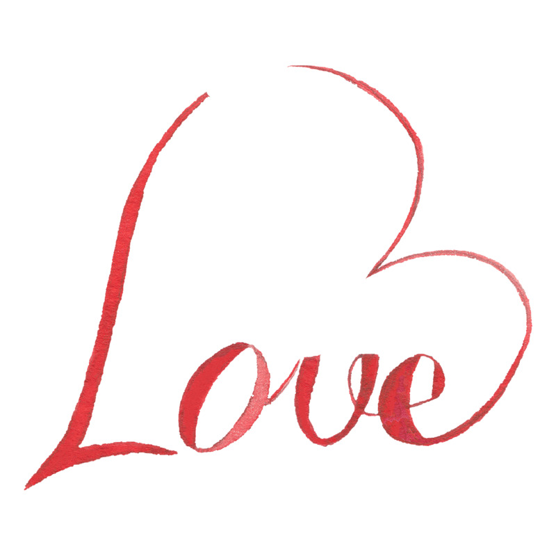 情人节高清红色LOVE英文装饰PNG免抠元素字体图片素材下载