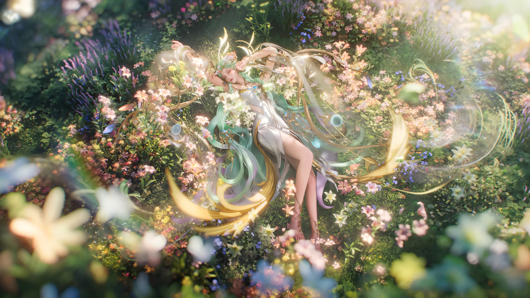 貂蝉慕夏新皮肤4K超清壁纸，3840x2160分辨率免费下载