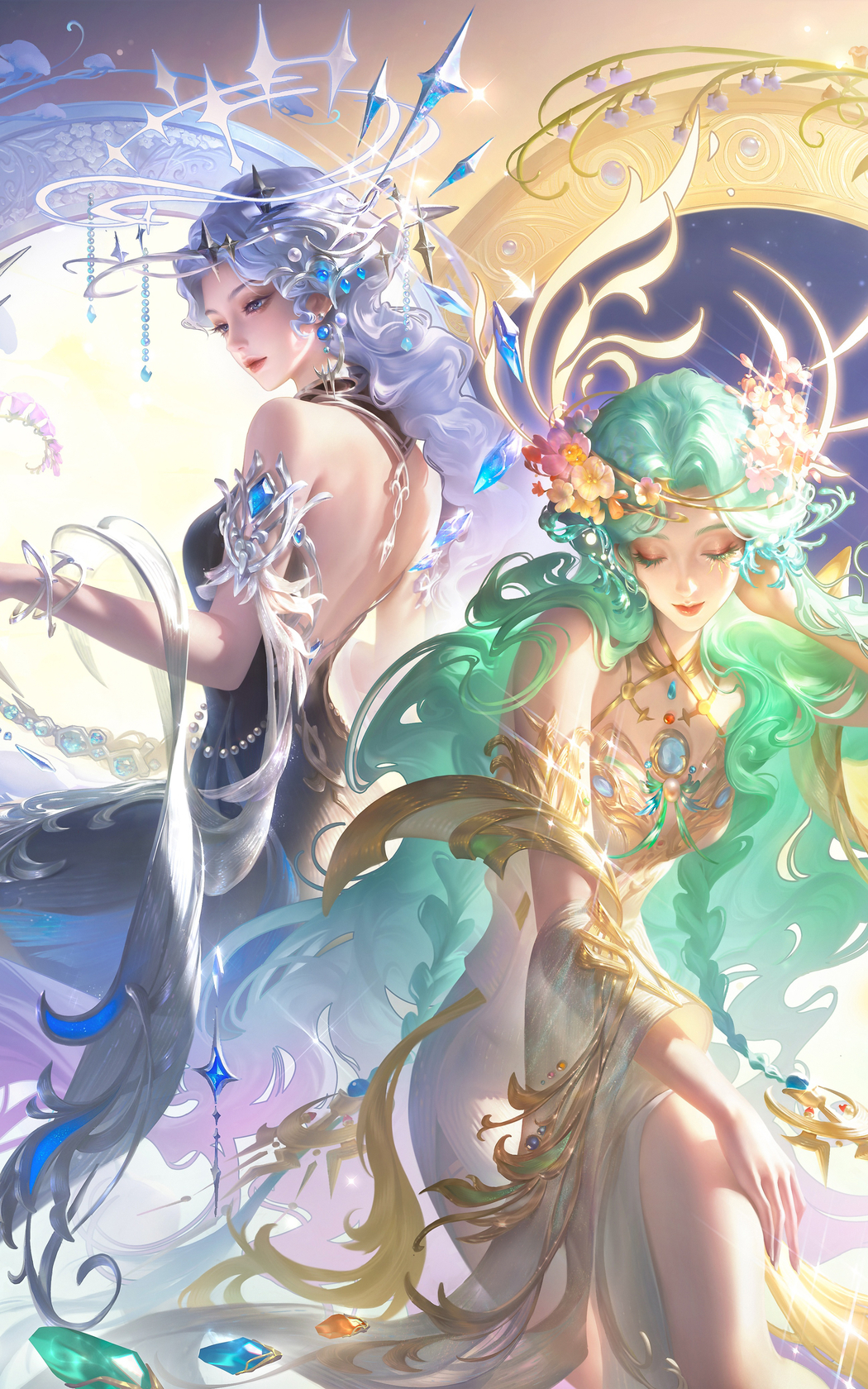 王者荣耀貂蝉·馥梦繁花 4K高清全屏手机壁纸 2400x3840 下载