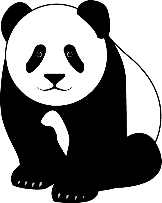 高清PNG透明熊猫图片素材下载，动植物元素动物设计图