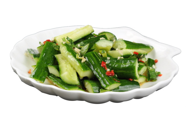 高清PNG凉拌青瓜透明图片，植物装饰元素设计素材下载