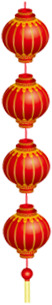 七夕喜庆红色灯笼高清PNG透明图片，元旦春节元宵节日元素设计素材下载