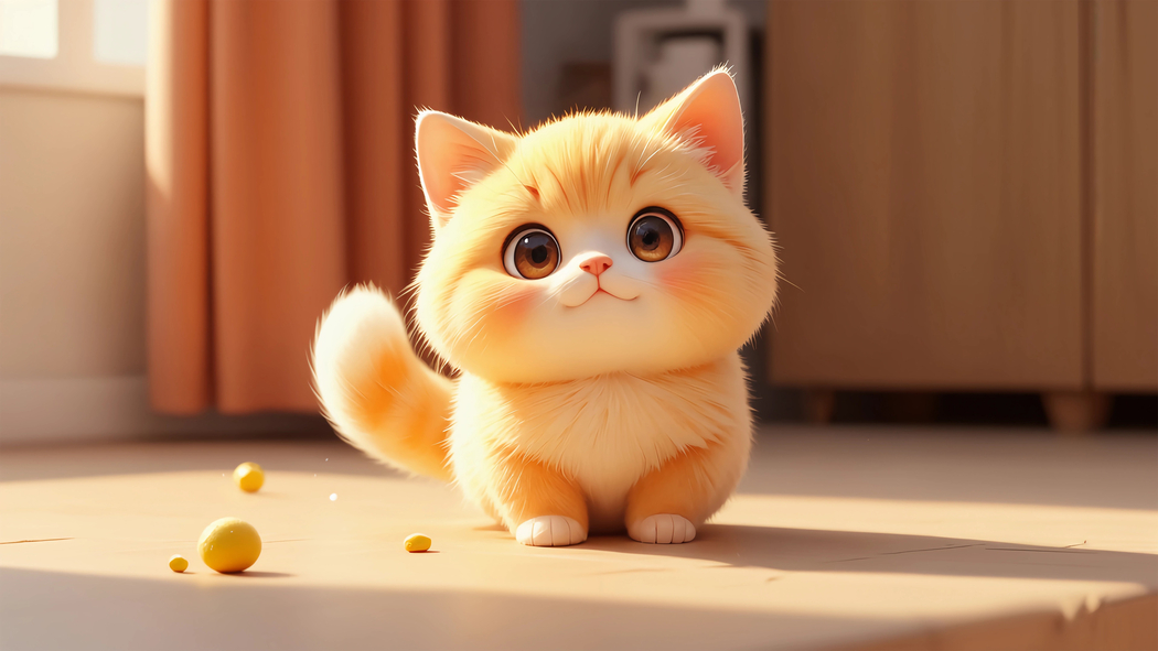 4K高清壁纸下载，可爱小猫绘画与动物图片 3840x2160