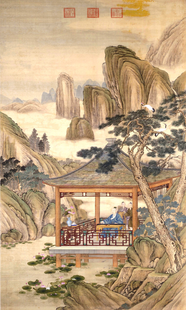 中国风水墨画高清PNG透明背景设计素材下载