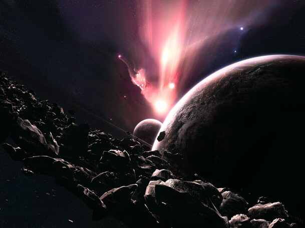 高清星空宇宙PNG透明背景图片，抽象梦幻设计素材下载