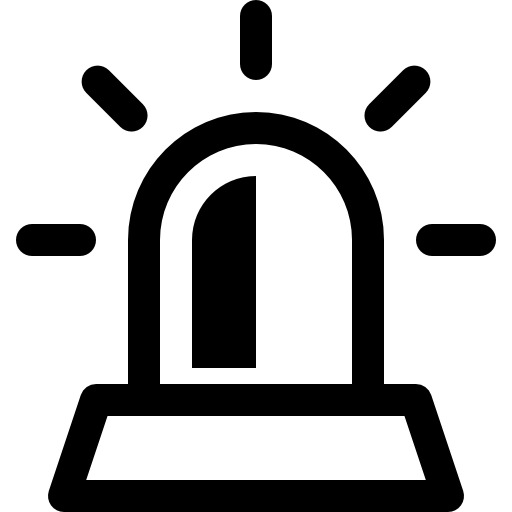 高清警笛图标PNG素材，透明免扣元素下载