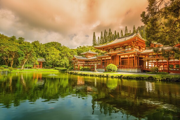 高清PNG透明背景素材，水波、水纹、房屋、植物与森林风景图片下载