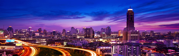 绚丽都市夜景PNG透明背景素材，淘宝海报设计高清下载