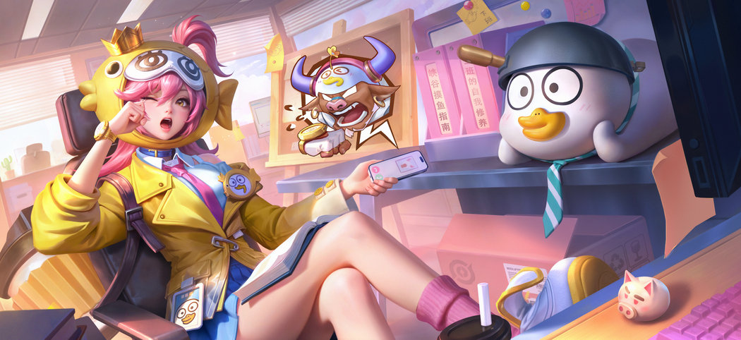 王者荣耀姬小满&小满鸭 4K超高清壁纸下载（4704x2160）