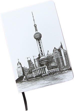 手绘素描东方明珠城市建筑高清PNG透明背景素材下载