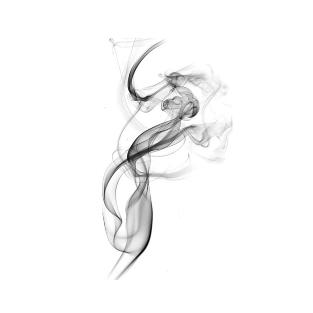 高清灰色透明烟雾PNG图片素材，扭曲飘散装饰特效下载