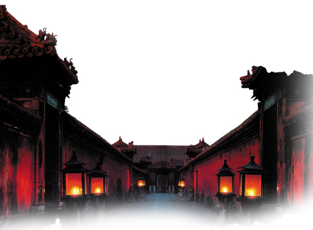 高清宫殿PNG透明图片，元旦春节元宵节日元素设计素材下载