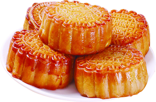 中秋点心月饼美食高清PNG透明图片素材，节日元素设计下载