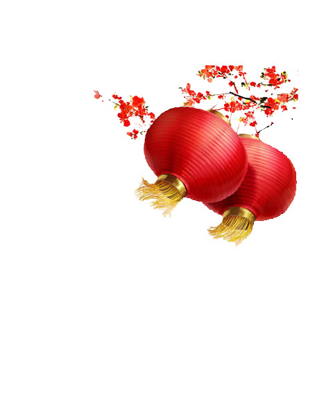 春节灯笼高清PNG透明图片及PSD设计素材下载