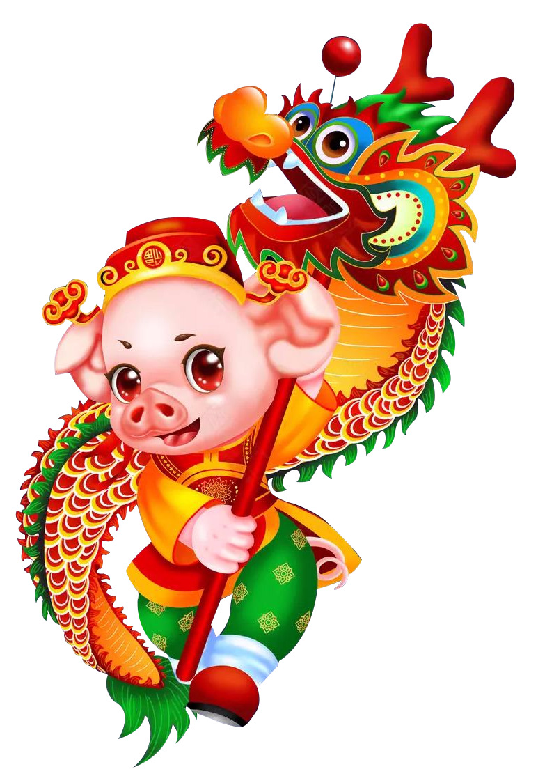 猪年狮子高清PNG透明图片，节日元素设计素材下载