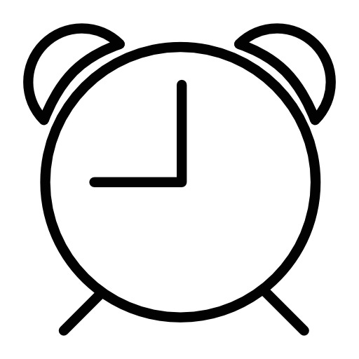 高清透明PNG闹钟图标素材，免抠元素下载