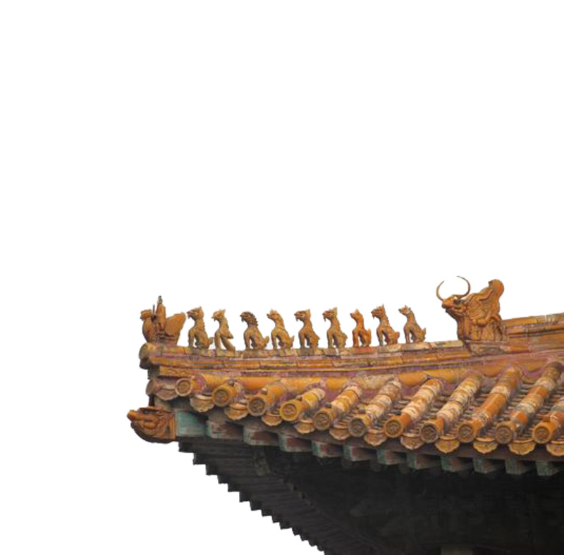 故宫角楼屋檐高清PNG透明背景素材下载