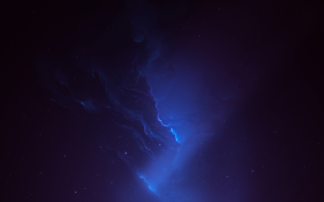 深蓝色太空星云4K高清壁纸 3840x2400下载