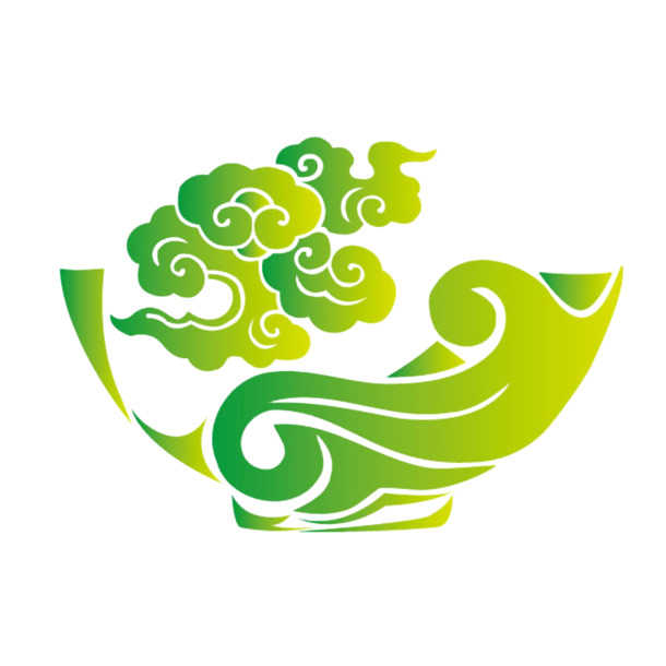 祥云纹碗高清PNG透明图片素材，装饰花纹设计下载