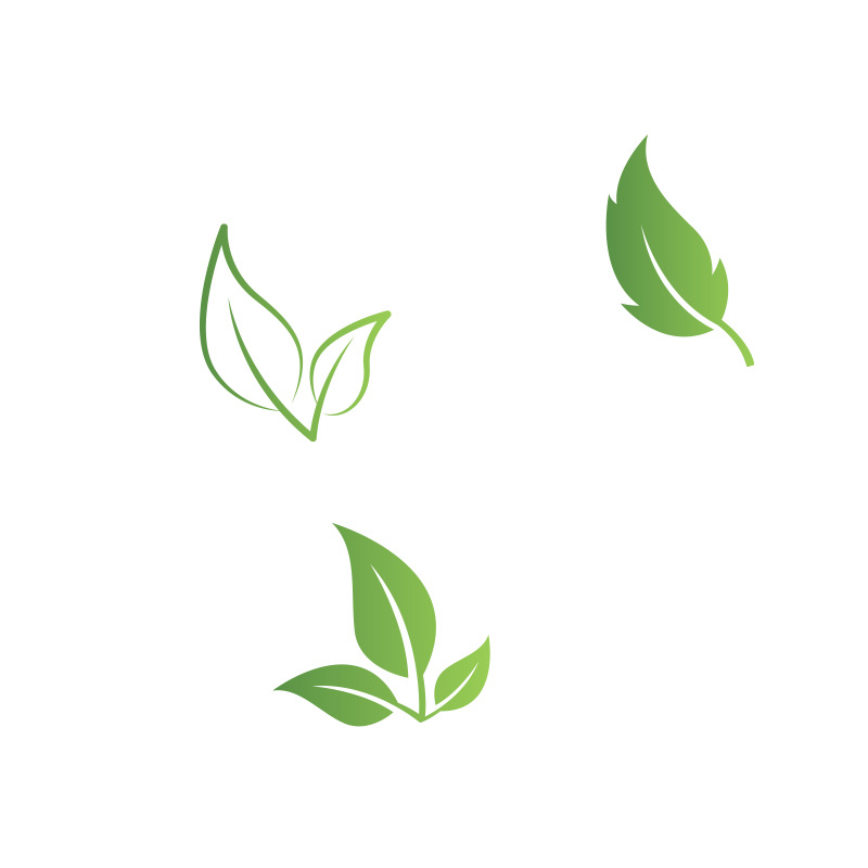 树叶植物卡通LOGO高清PNG透明图片素材下载