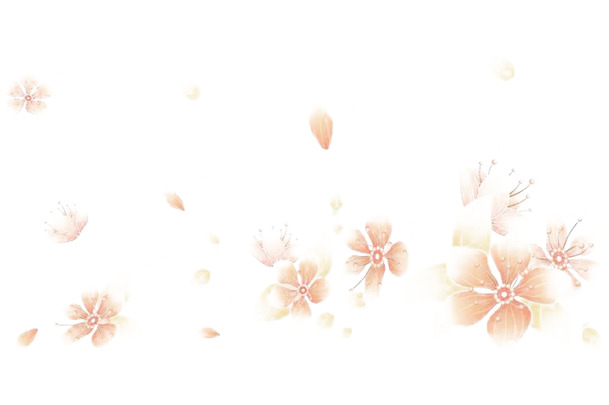 点点红花高清PNG透明漂浮元素，设计素材免费下载