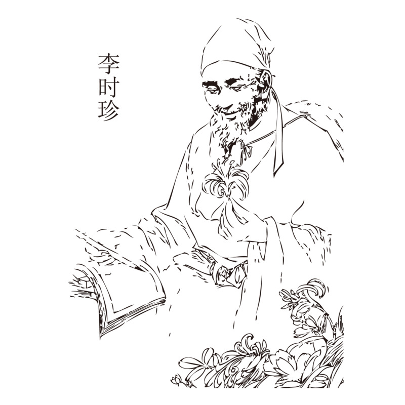 李时珍中国风高清PNG透明图片素材下载