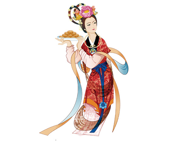 中秋节嫦娥奔月高清PNG透明图片素材，节日元素设计免费下载