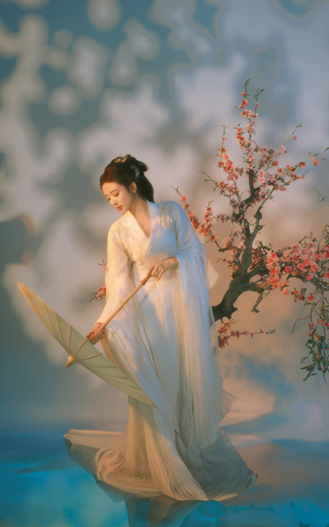 唯美古风美女何瑞贤 4K竖屏手机壁纸 高清2400x3840 下载