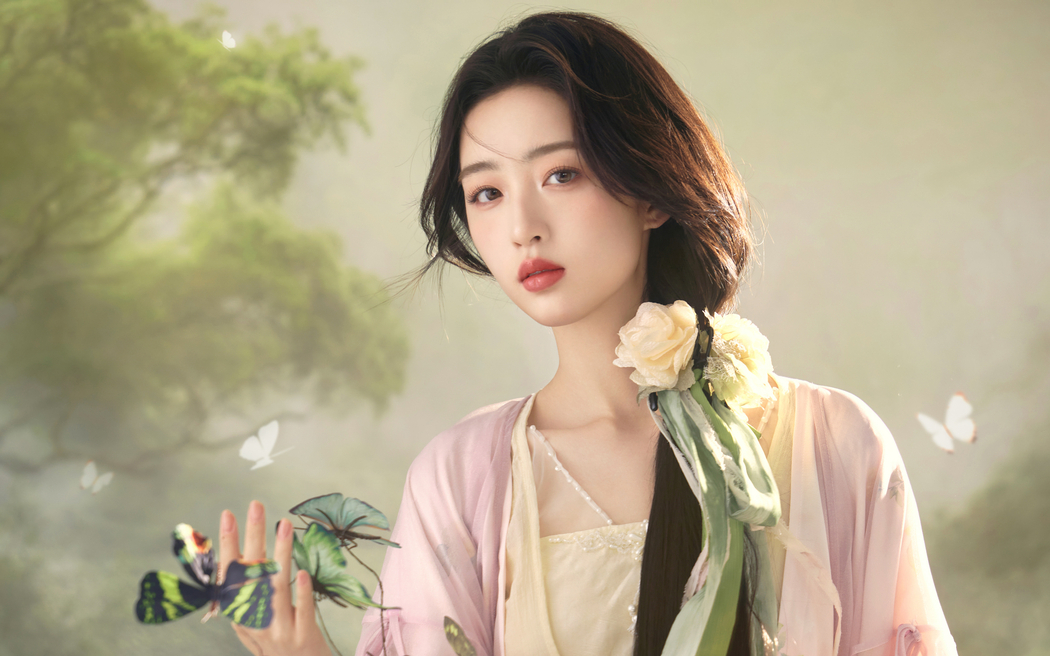 邓恩熙国风美颜4K壁纸，3840x2400高清美女图片下载
