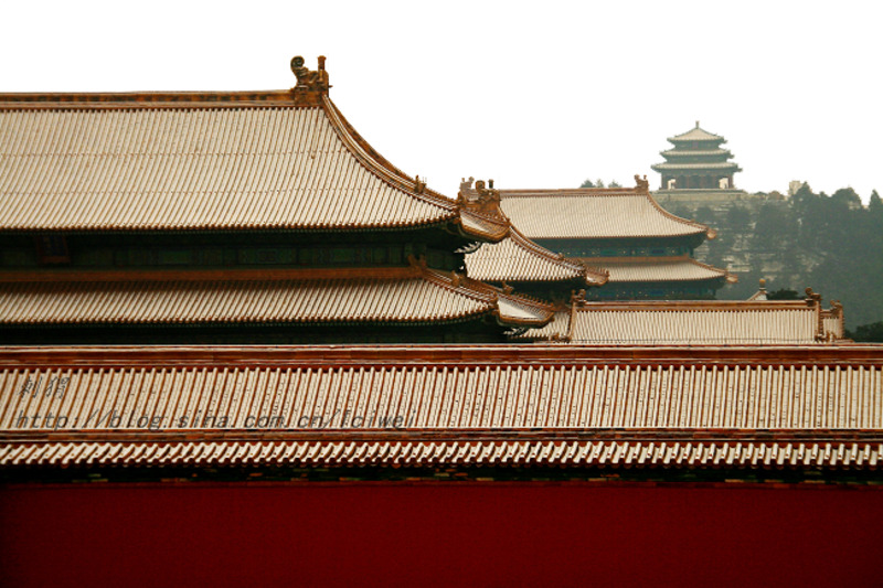 故宫角楼屋檐高清PNG透明背景素材下载