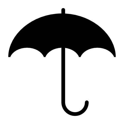 高清透明雨伞标志PNG图标免抠素材下载
