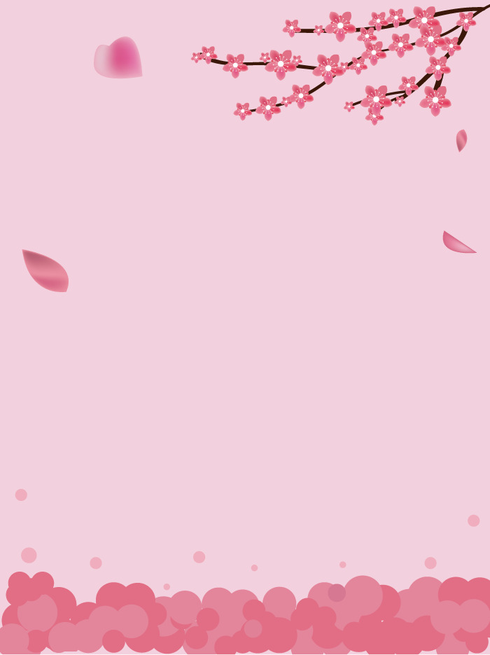 春天古典中国风粉色樱花树高清PNG透明背景素材下载