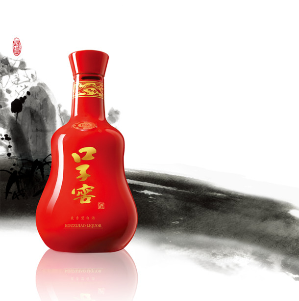 高清PNG口子窖酒实物图，透明装饰元素，墨迹笔触设计素材下载