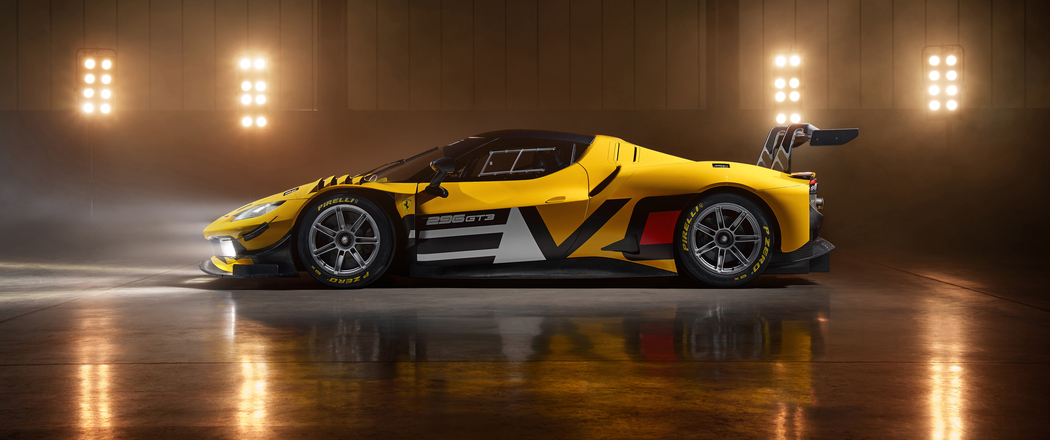 法拉利296 GT3 Evo 4K高清跑车壁纸，3440x1440带鱼屏专享下载