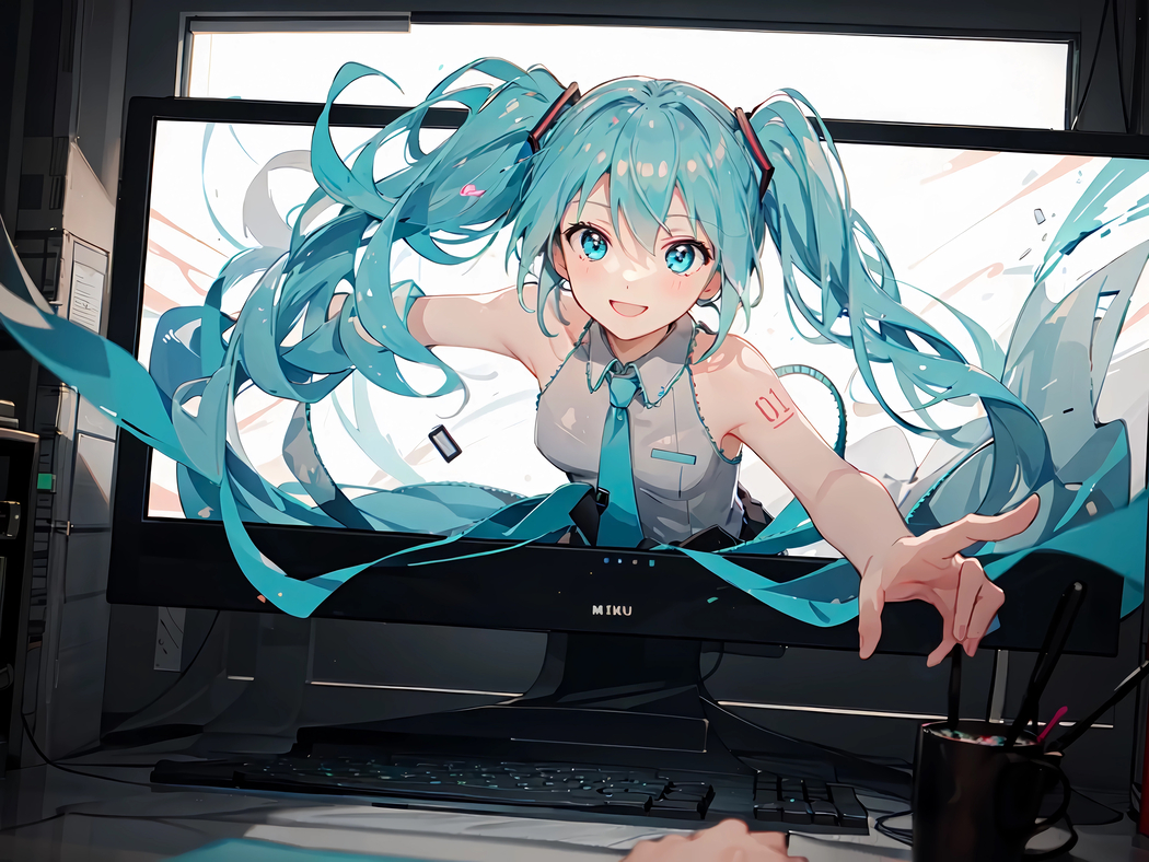 初音未来4K壁纸下载，高清动漫图片3840x2880