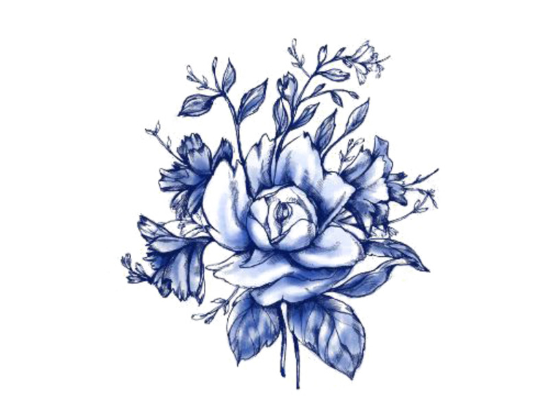 水彩花朵高清PNG透明漂浮花瓣设计素材下载