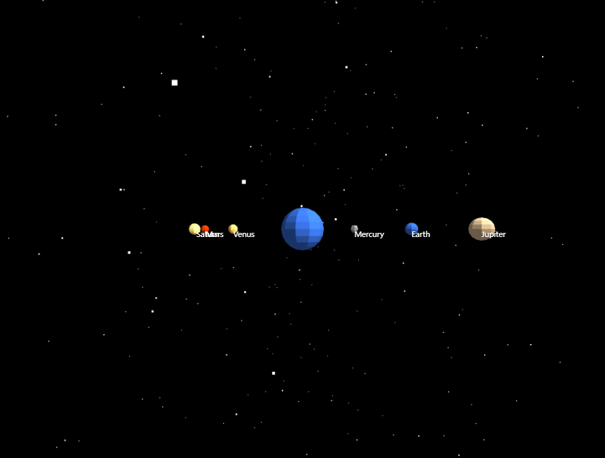 太阳系球体旋转动画3D全景素材